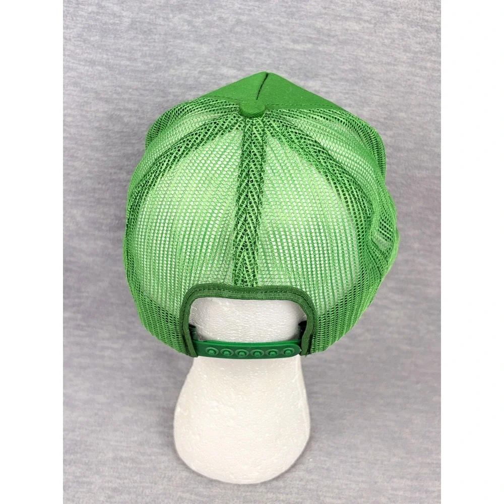 VTG John Deere Trucker Hat Norfolk Grand Rental Station Mens Green Snapback USA